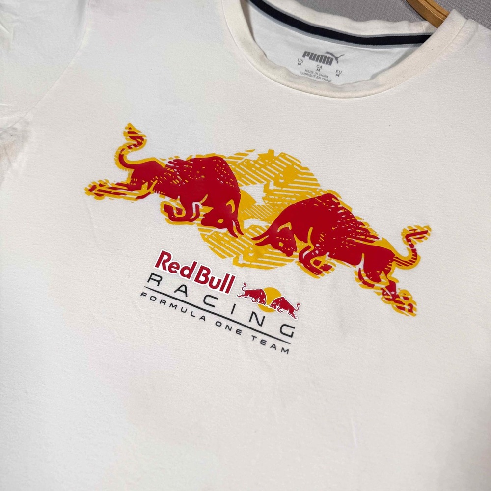 Puma Red Bull Racing Formula One Team Tee White Mens Medium 596209-03